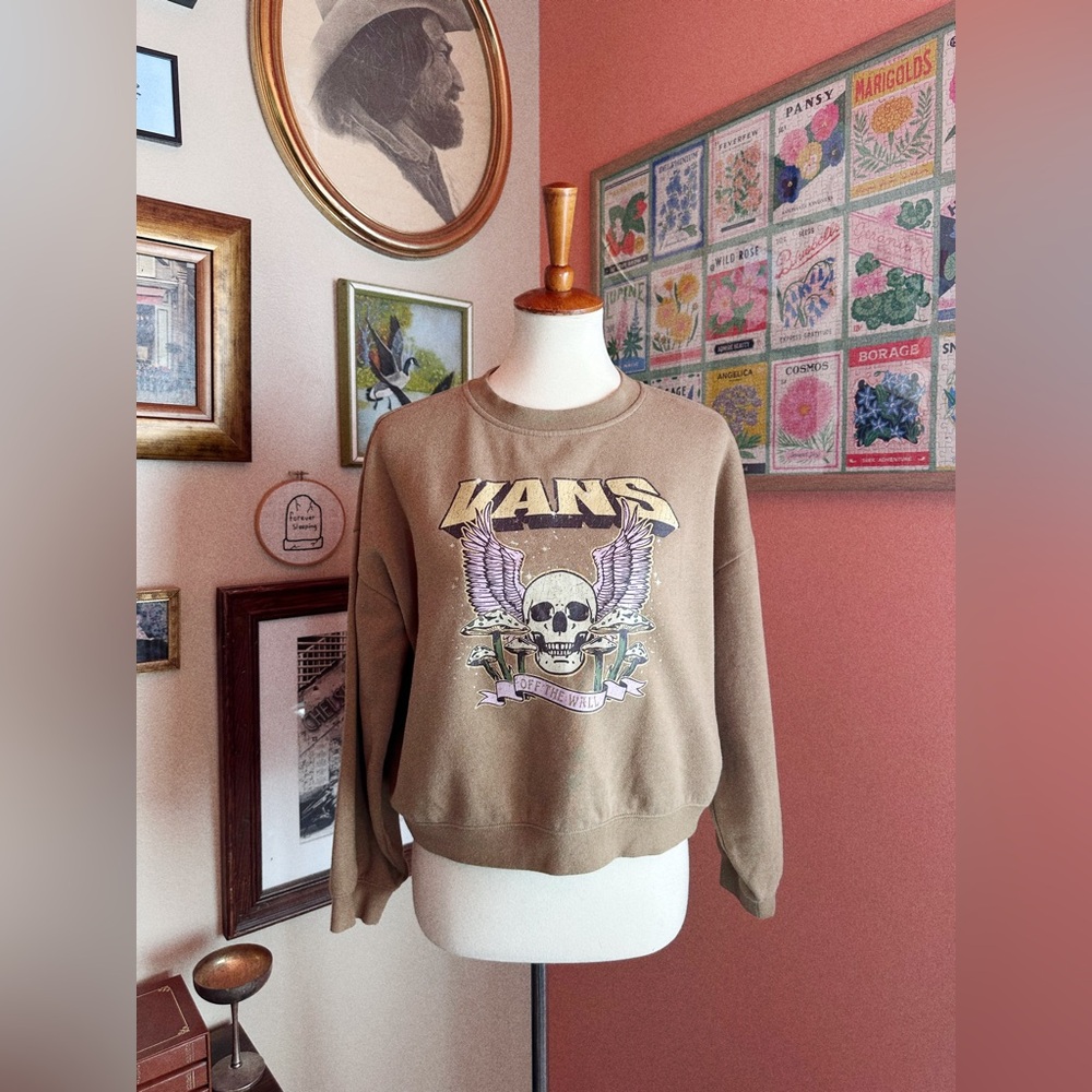 Vans Mushroom Graphic Boxy Sweatshirt